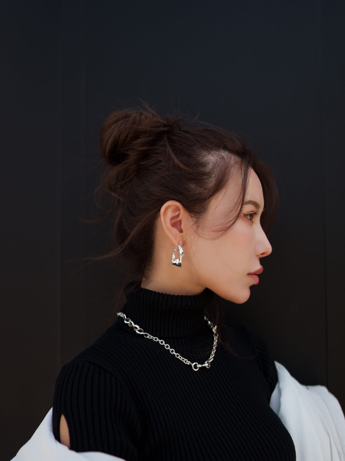 ウェーブ Hoop ピアス