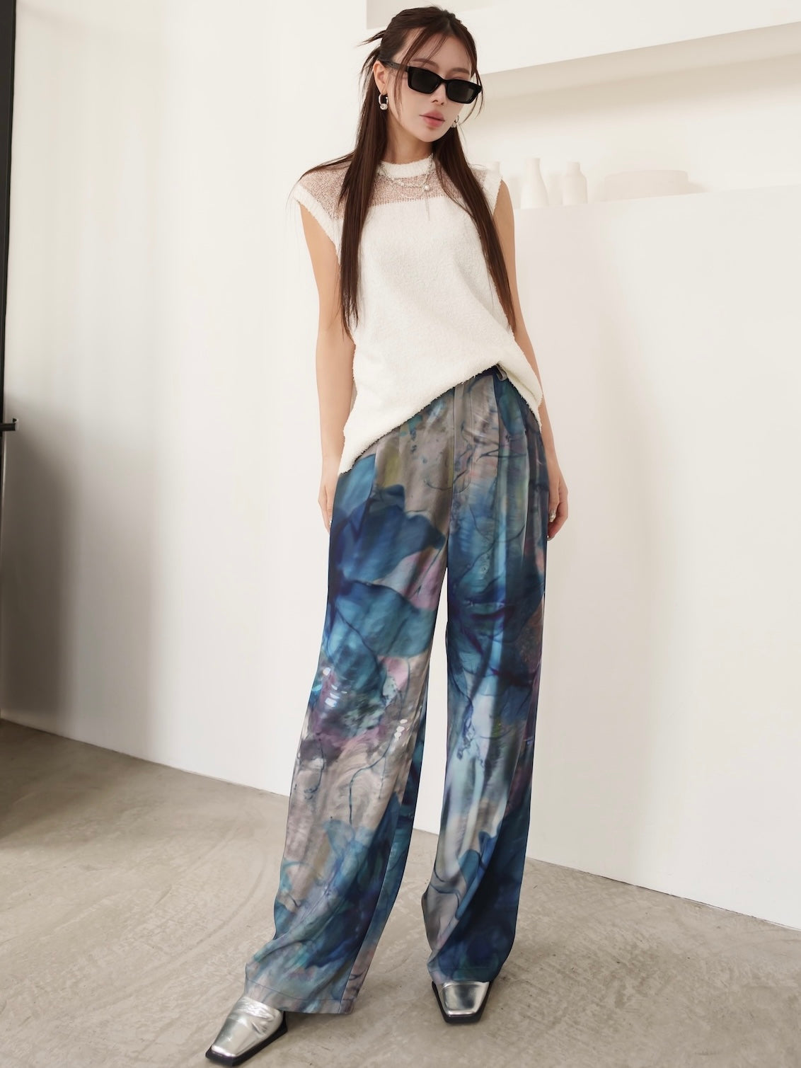 MODEL:159cm<br>COLOR:ブルー