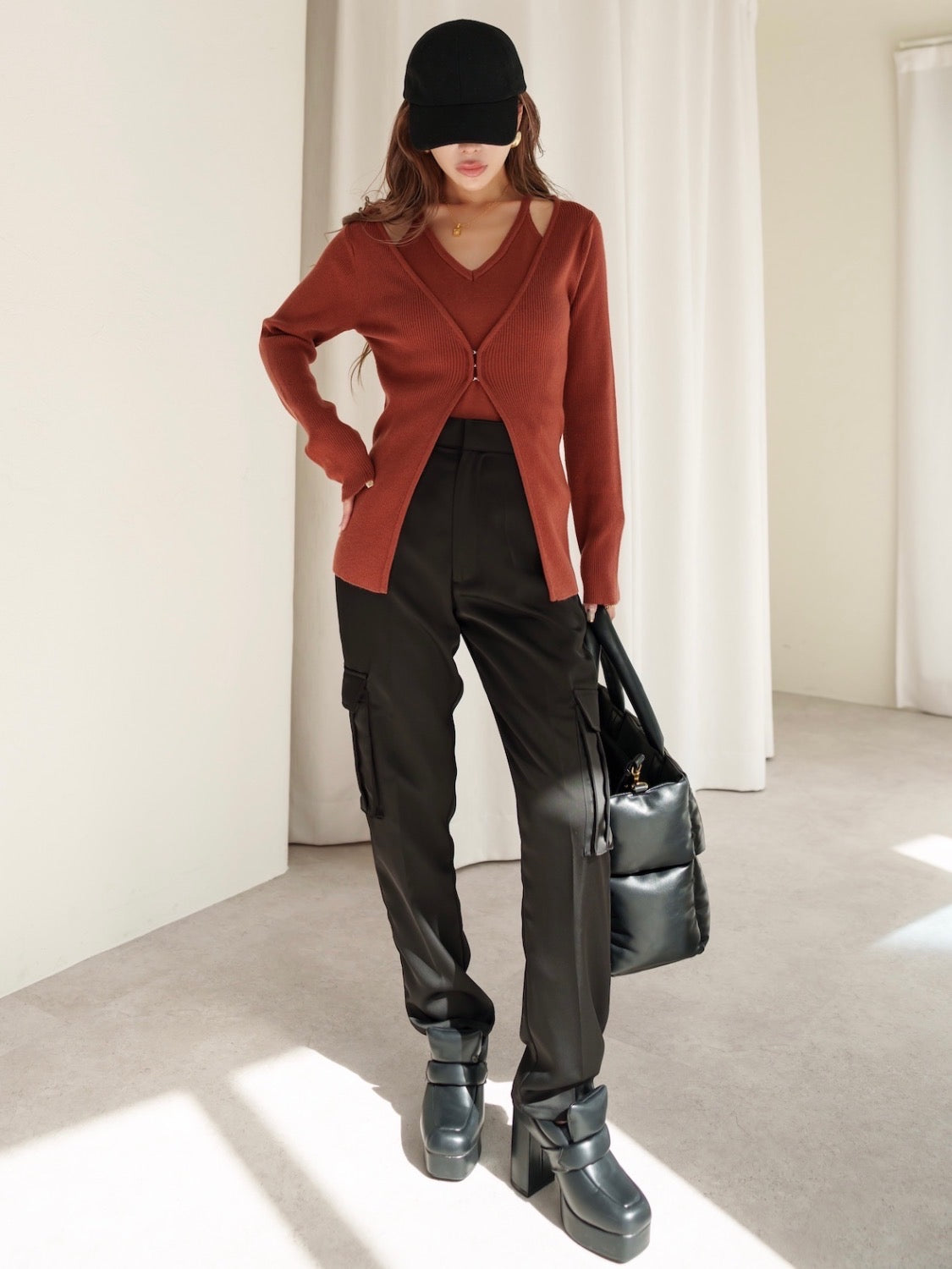 アンサンブル Knit トップス