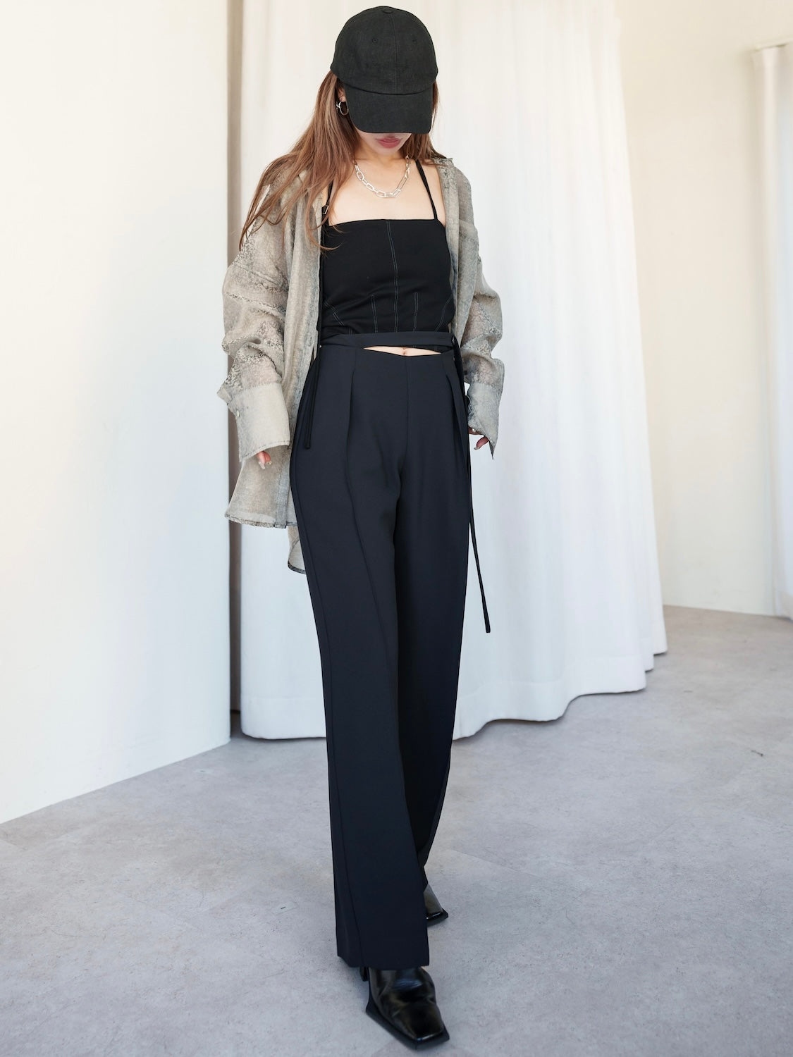 MODEL:159cm<br>着用サイズ:0<br>COLOR:ブラック