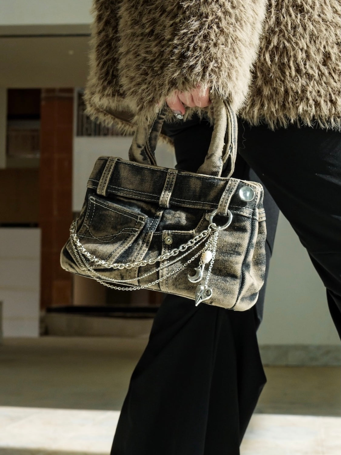 DENIM ミニ トートバッグ