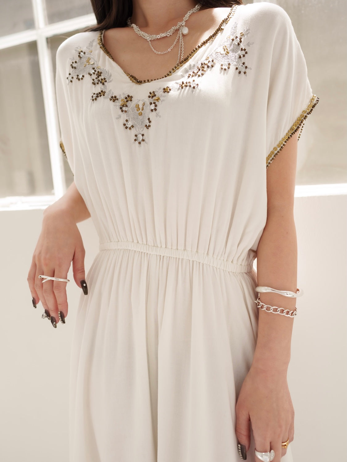 エンブロイダリー Rayon ワンピース