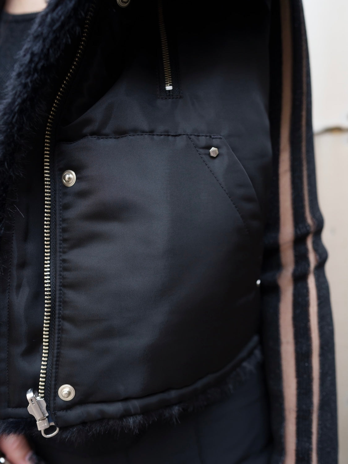 2Way リバーシブル ショート Fur ベスト