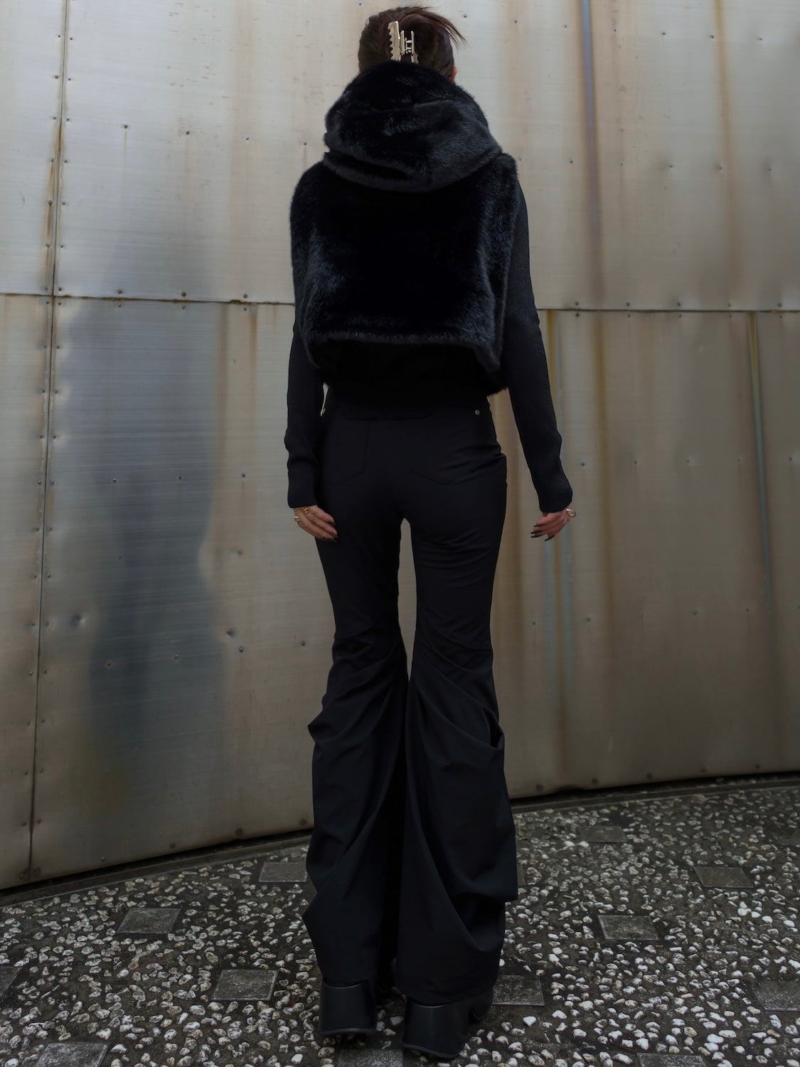 2Way リバーシブル ショート Fur ベスト