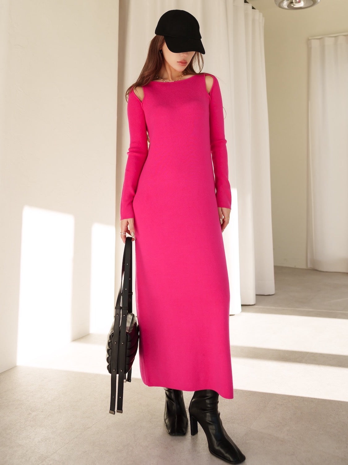 MODEL:159cm<br>COLOR:ピンク