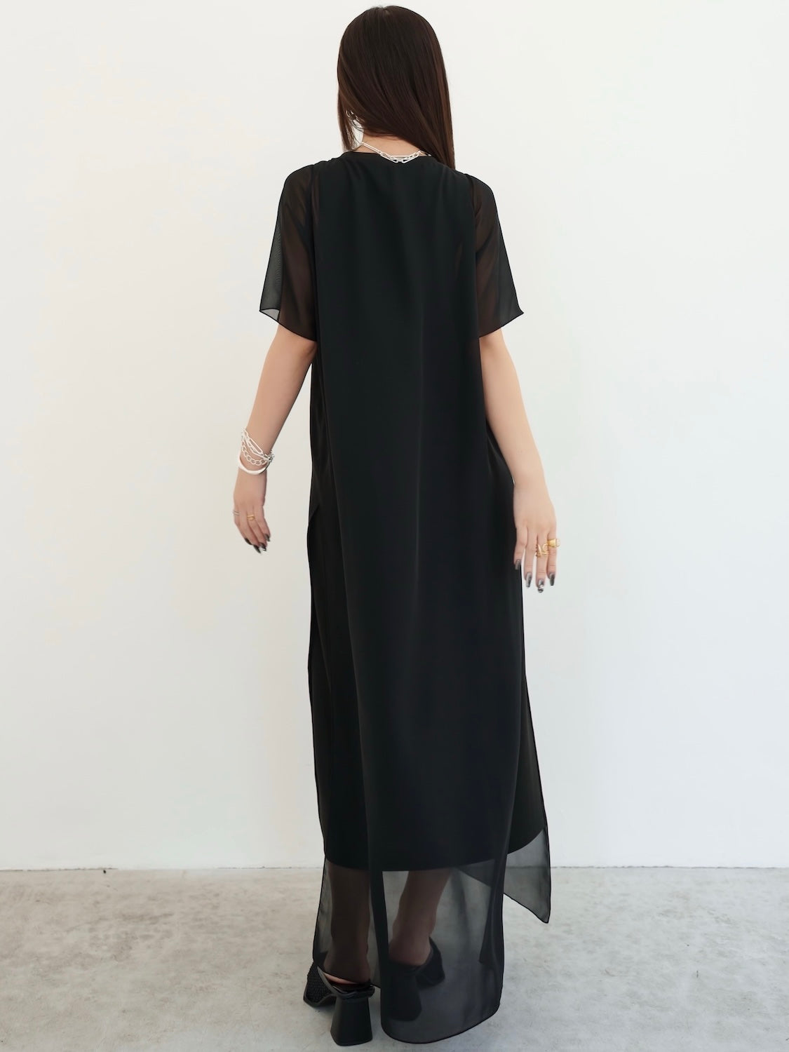 オフショルダー Sheer ワンピース
