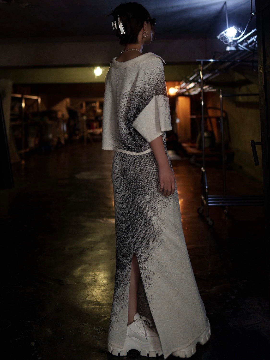 グラデーション ラメ KNIT スキッパー Set-up