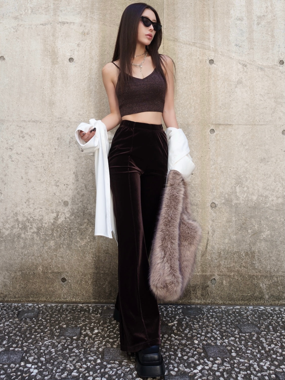 グラデーション Fur トートバッグ