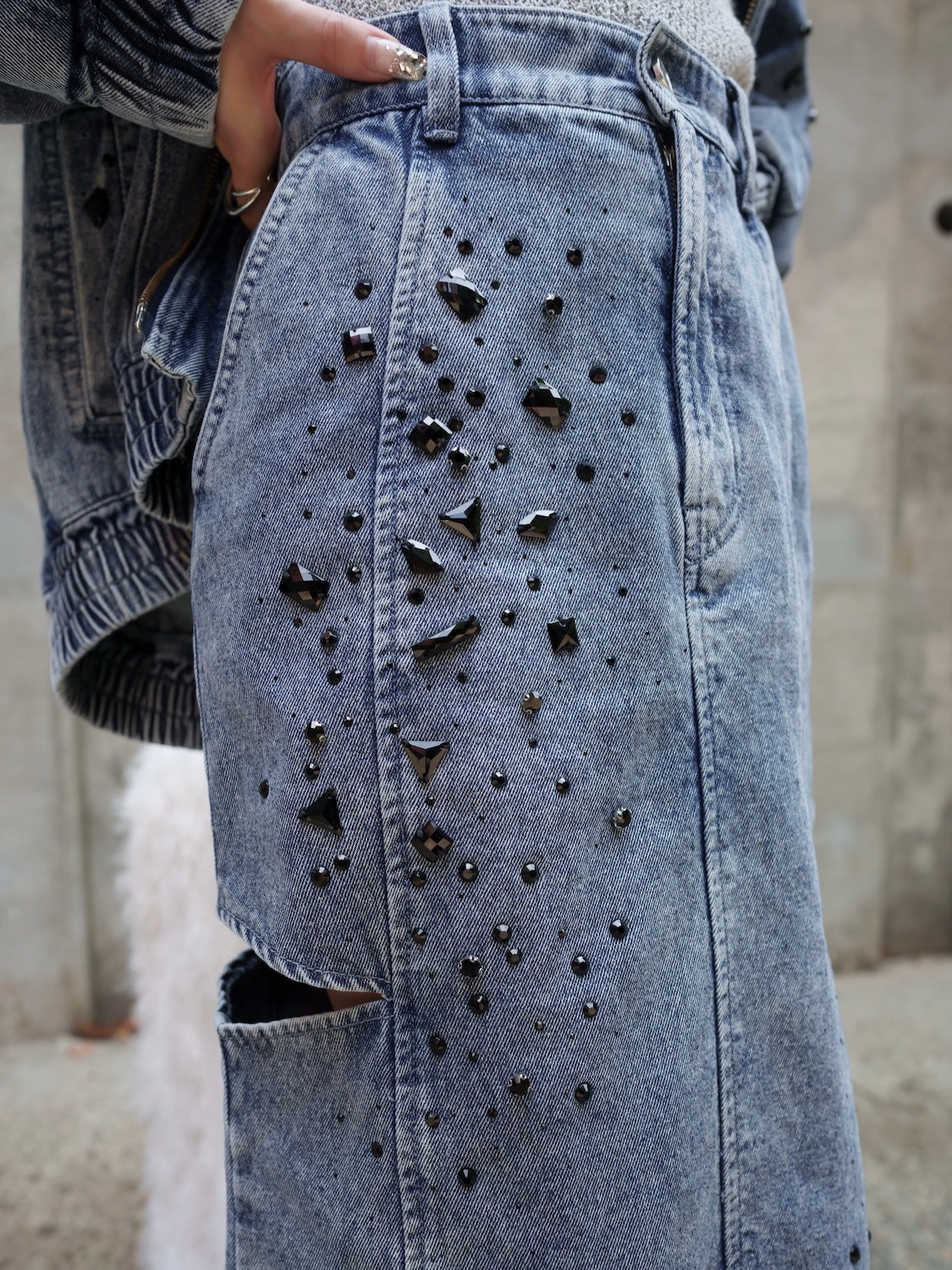 グラデストーン DENIM スカート