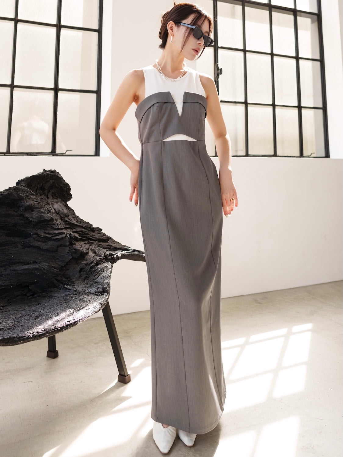 Rib ドッキング ワンピース