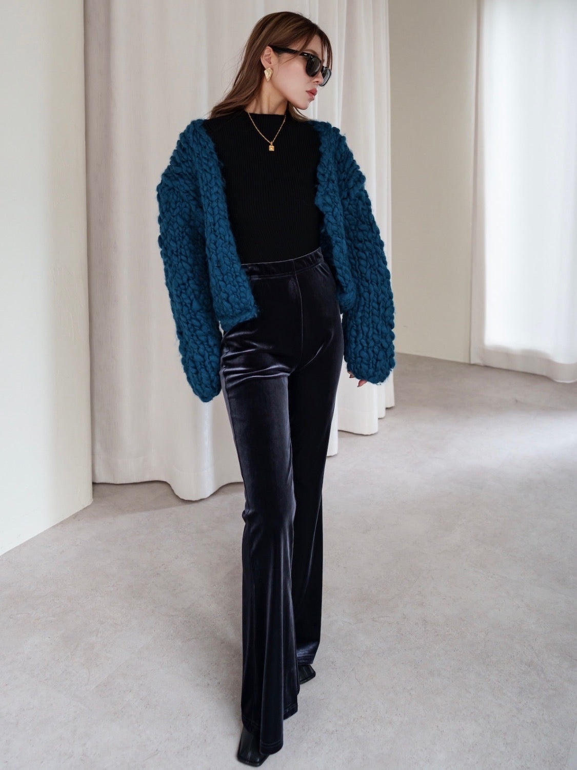 ビッグスラブ クロップド Cardigan