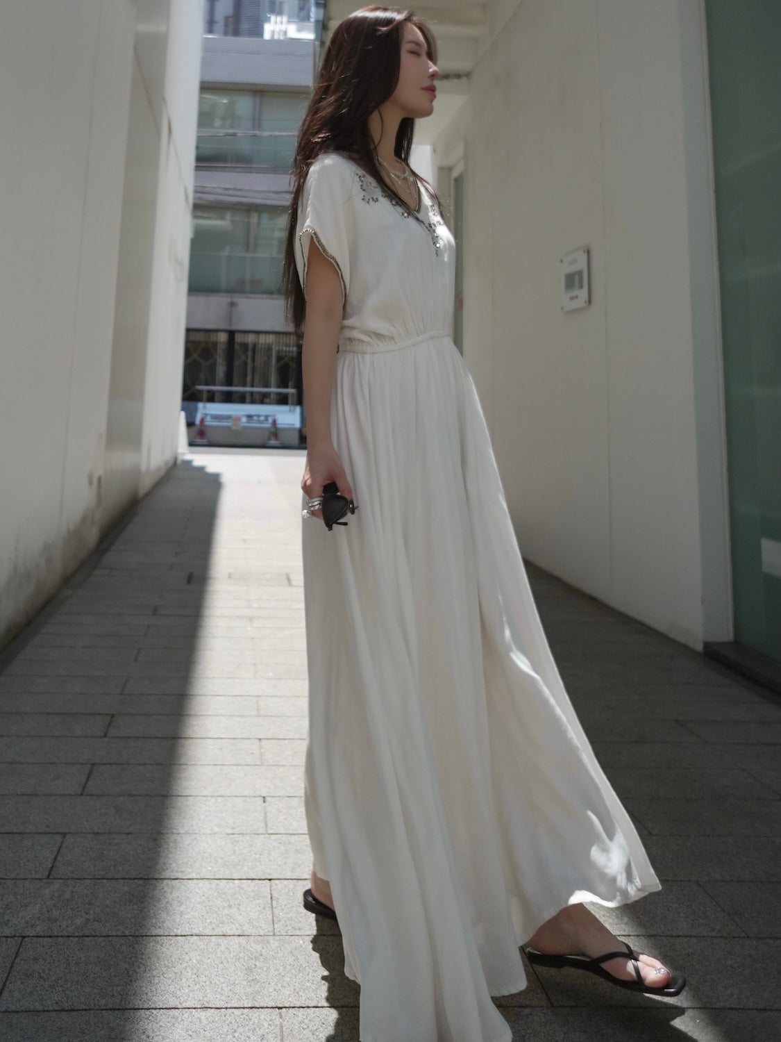 エンブロイダリー Rayon ワンピース