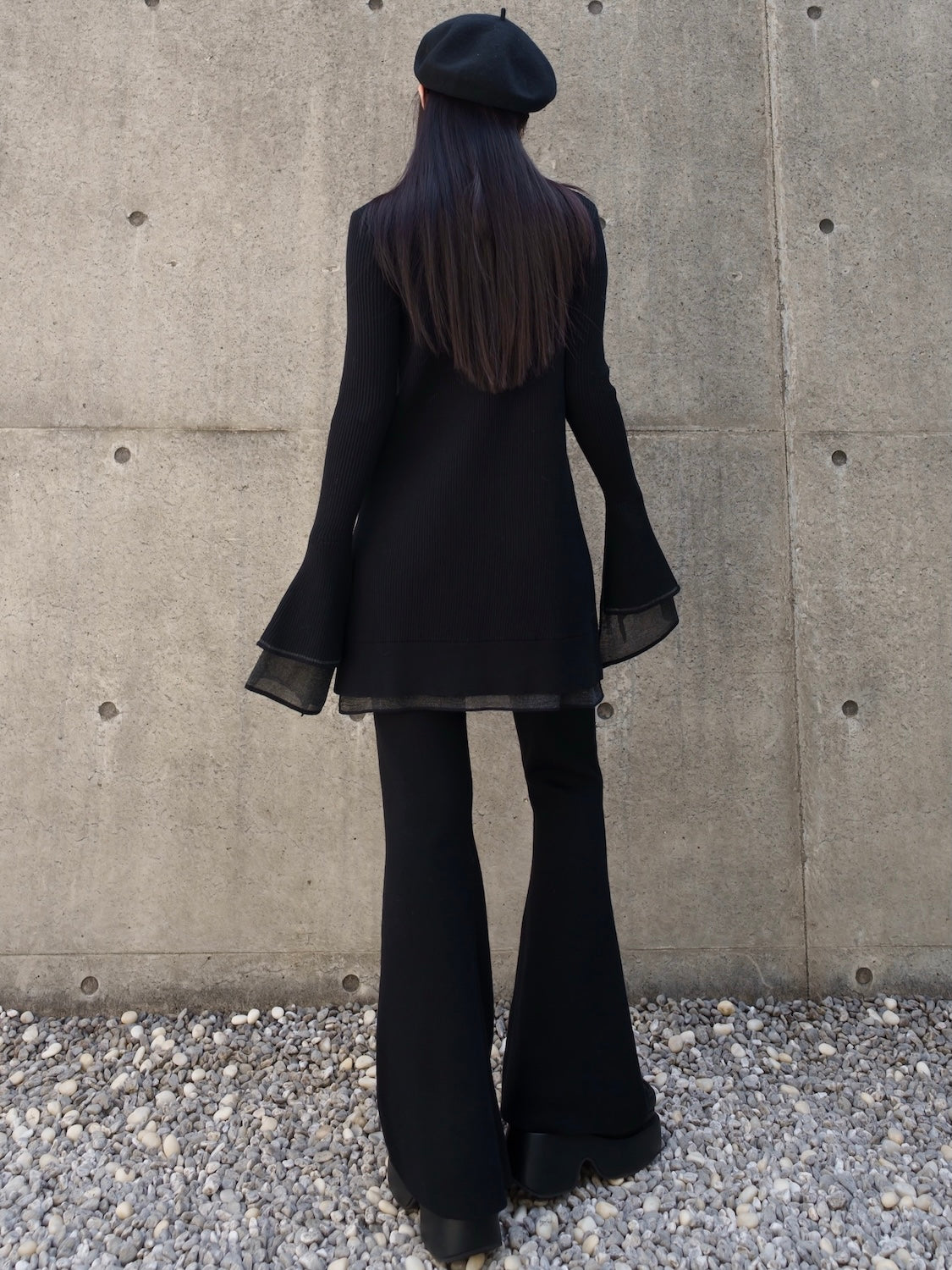 Sheer レイヤーカフス KNIT セットアップ