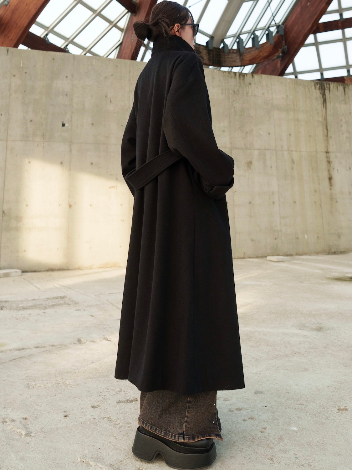 フロントカット スタンド WOOL コート