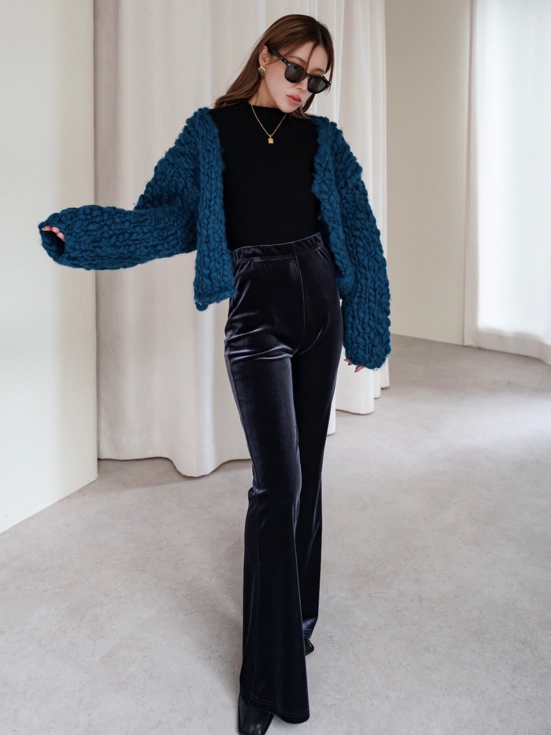 ビッグスラブ クロップド Cardigan