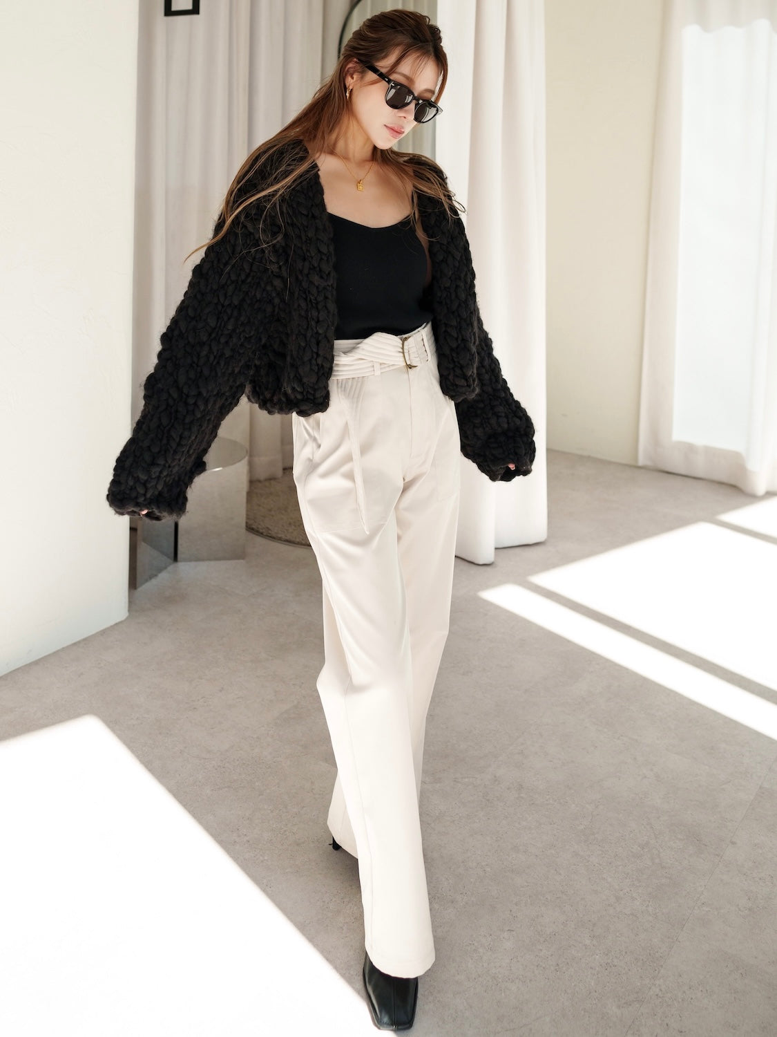 ビッグスラブ クロップド Cardigan