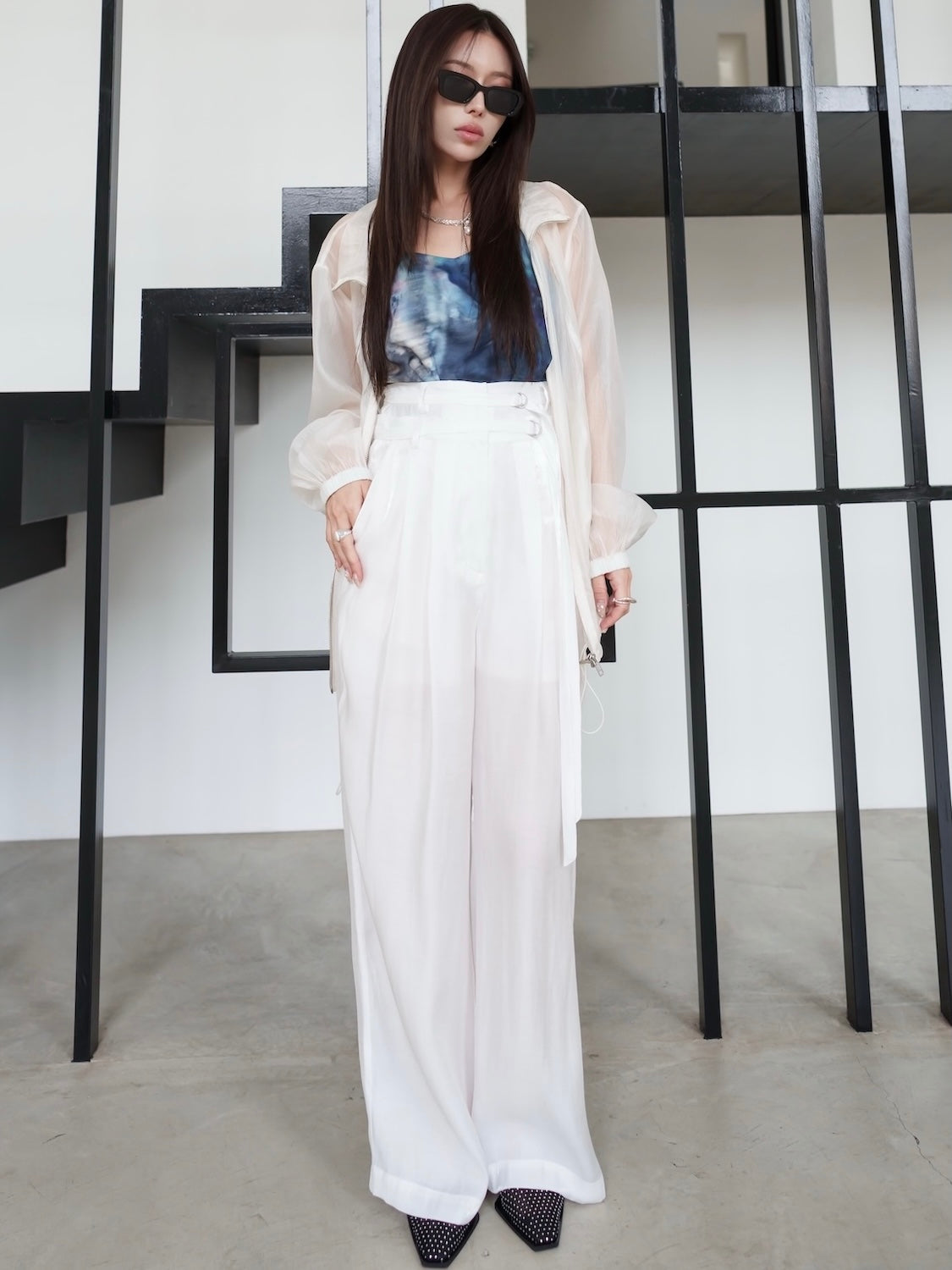 MODEL:159cm<br>COLOR:ホワイト