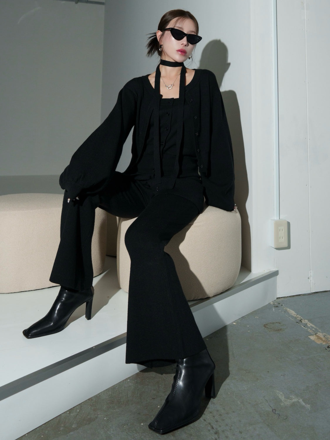 MODEL:159cm<br>COLOR:ブラック
