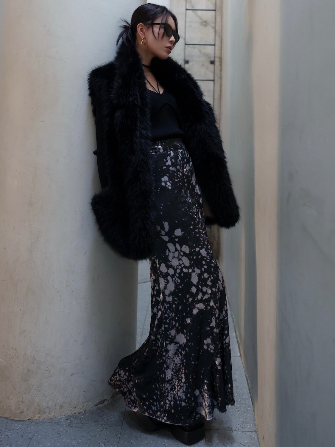 ストラップ ネック KNIT トップス