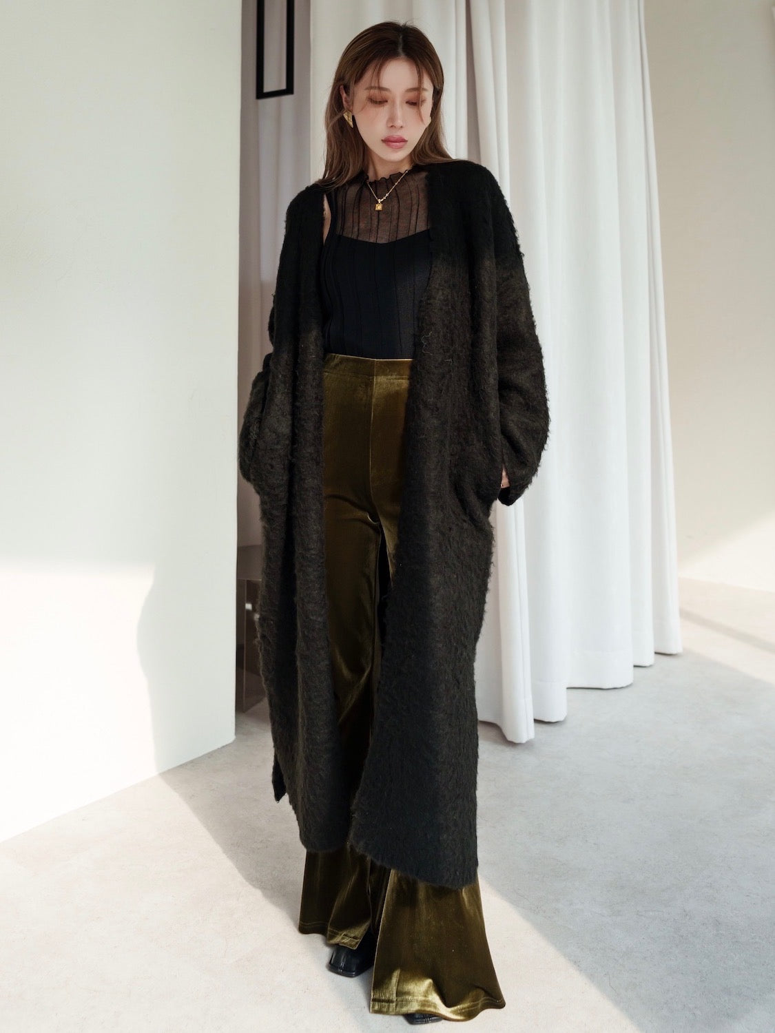 Wool Long Cardigan