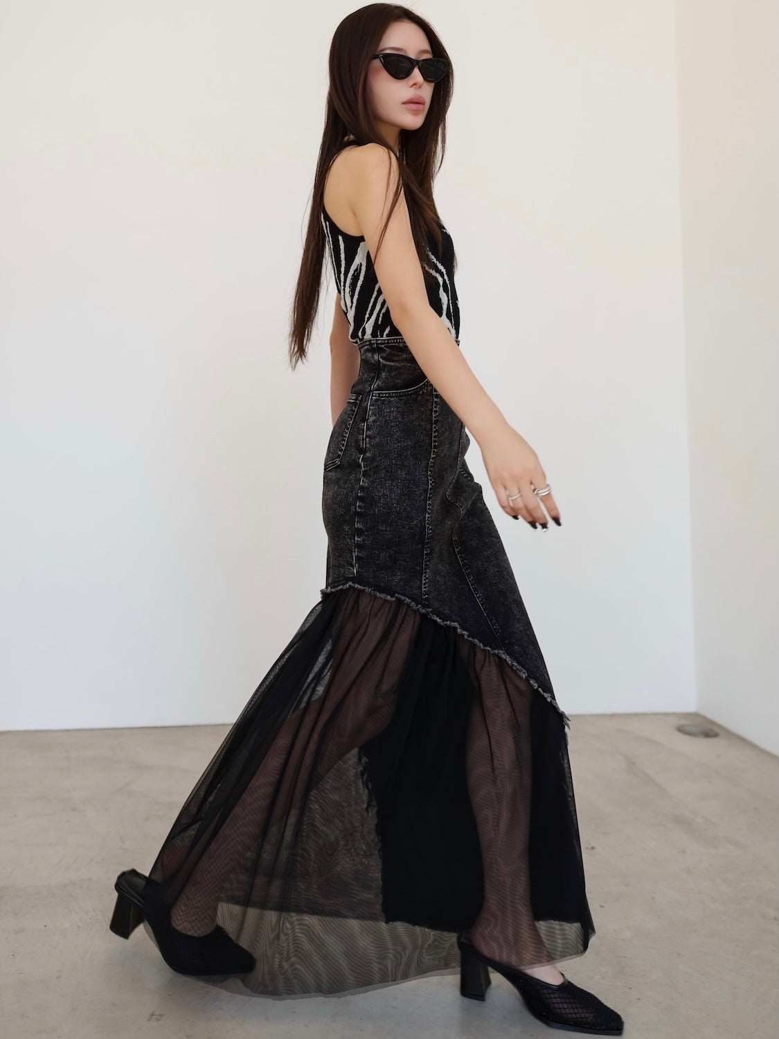 MODEL:159cm<br>着用サイズ:0