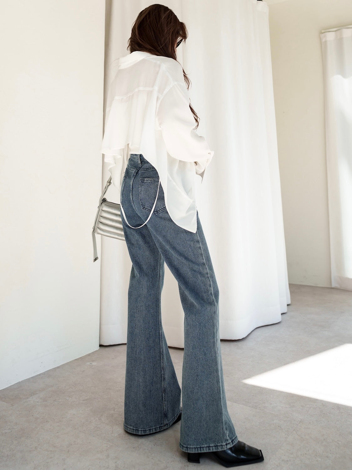 Texture デニム フレアパンツ