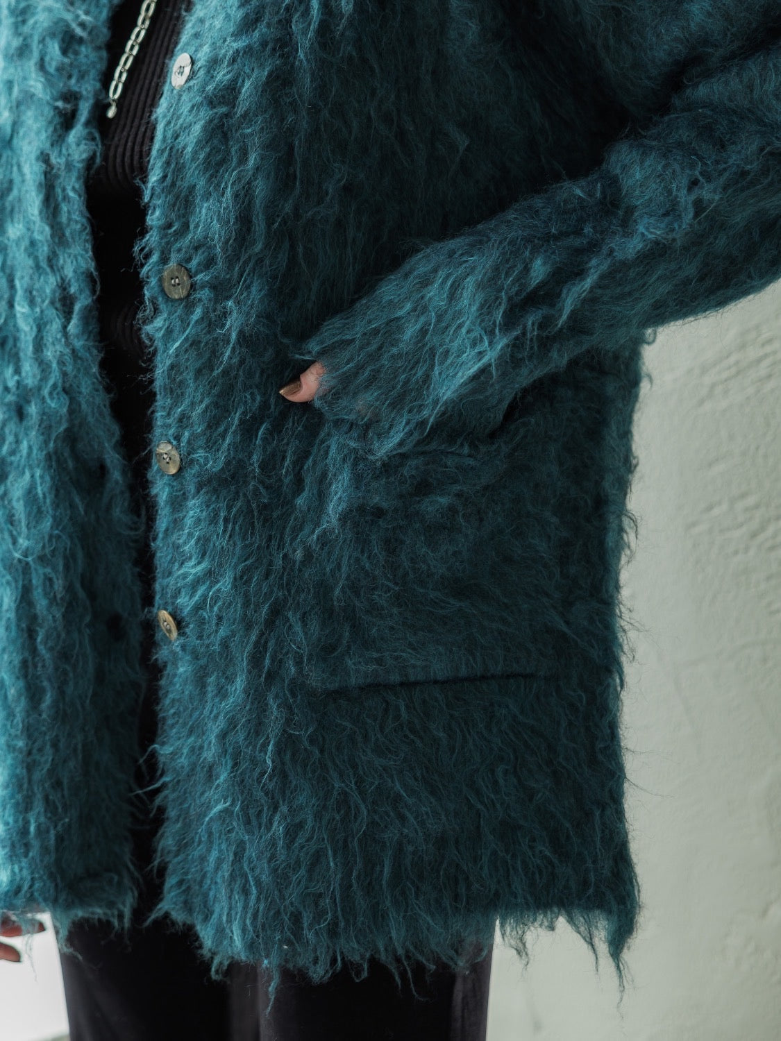 Wool Fur Cardigan