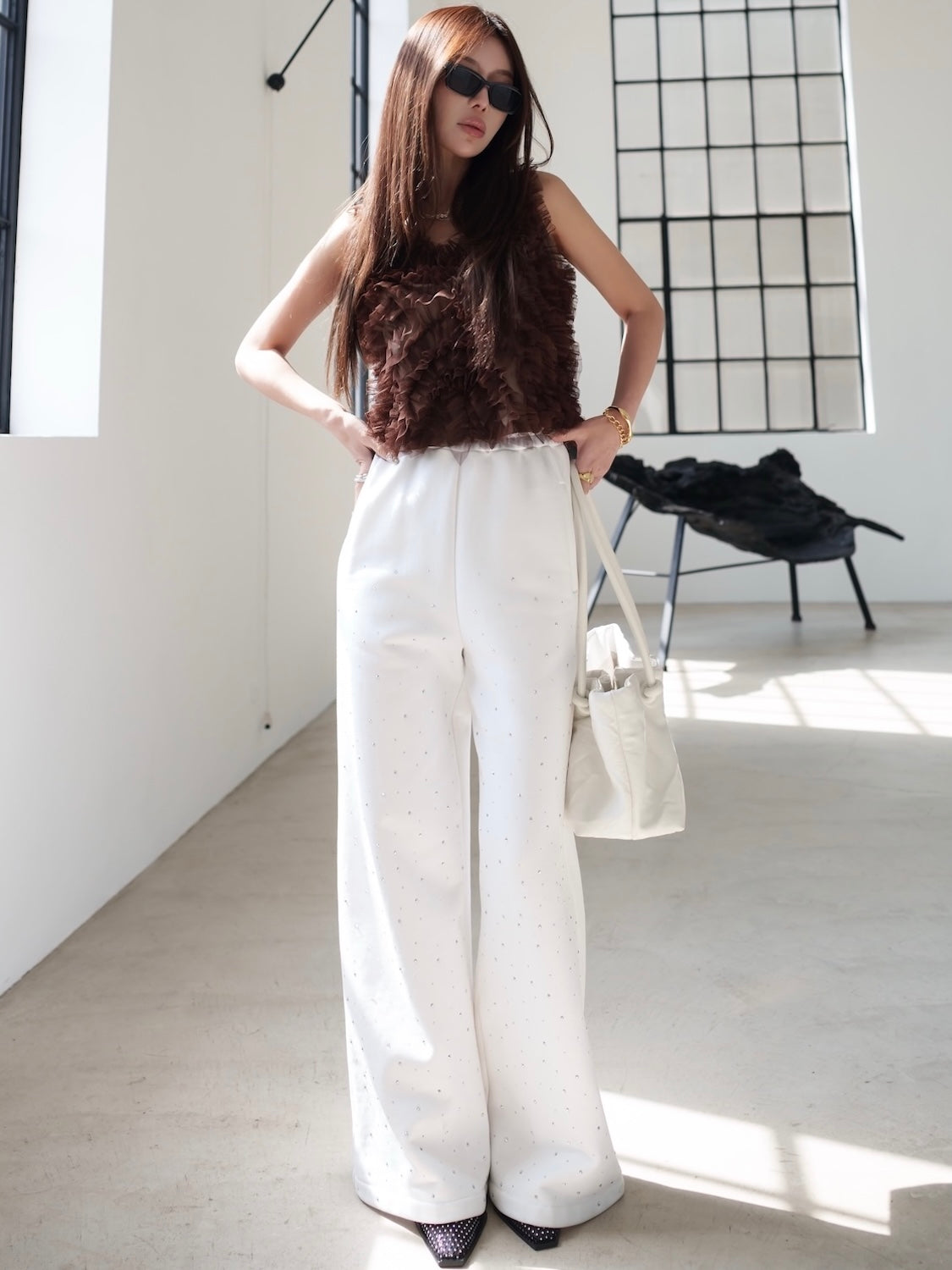 Stone Sweat Wide Pants