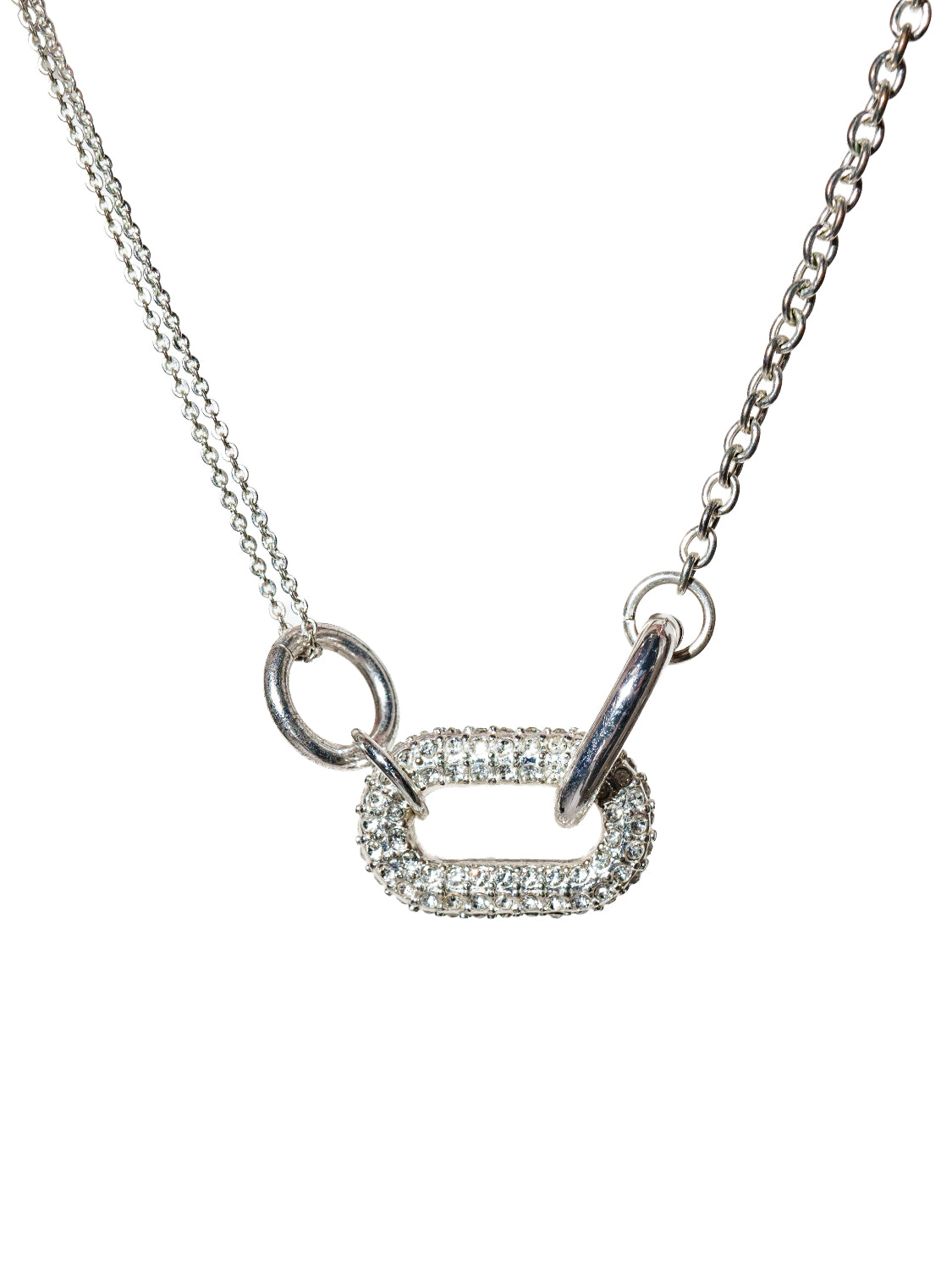 Oval Link レイヤード チェーンネックレス