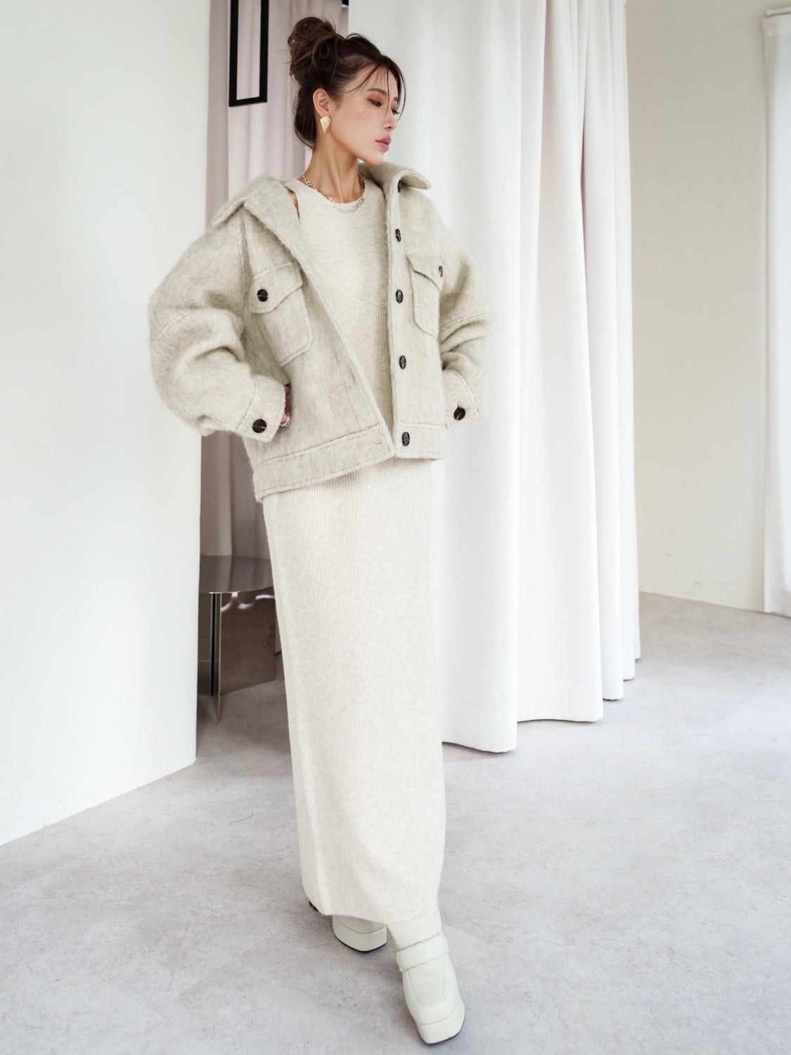 アメリカンスリーブ ニットセット OP