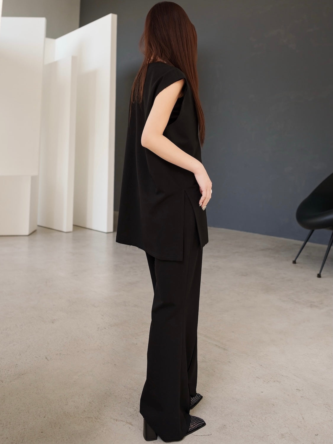 Vネック ベスト セットアップ