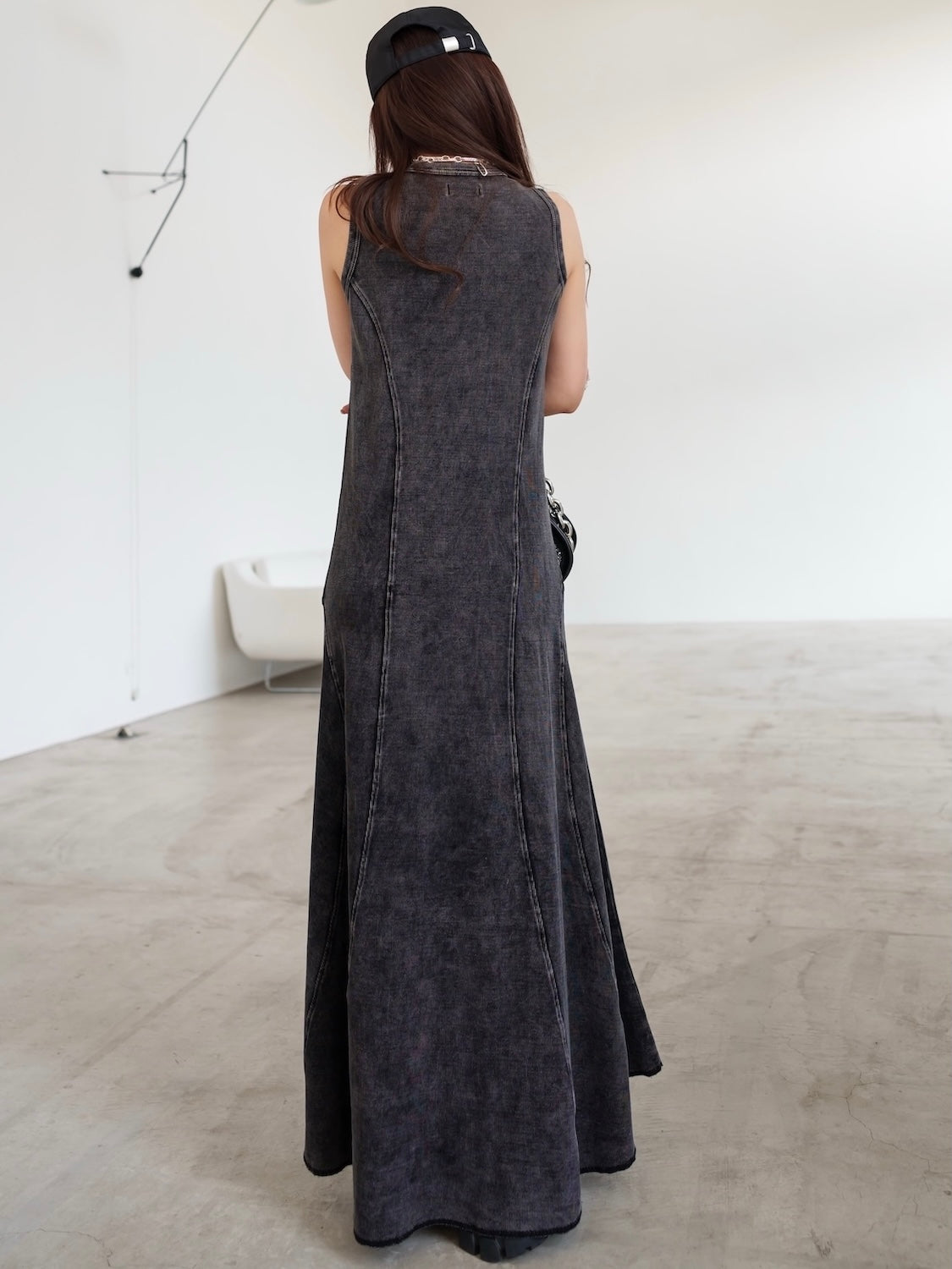 ピグメント Rib フレア ワンピース