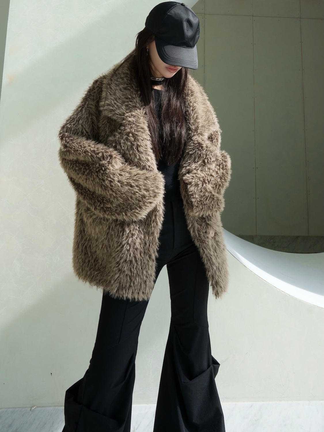 Suede ボンディング Fur コート