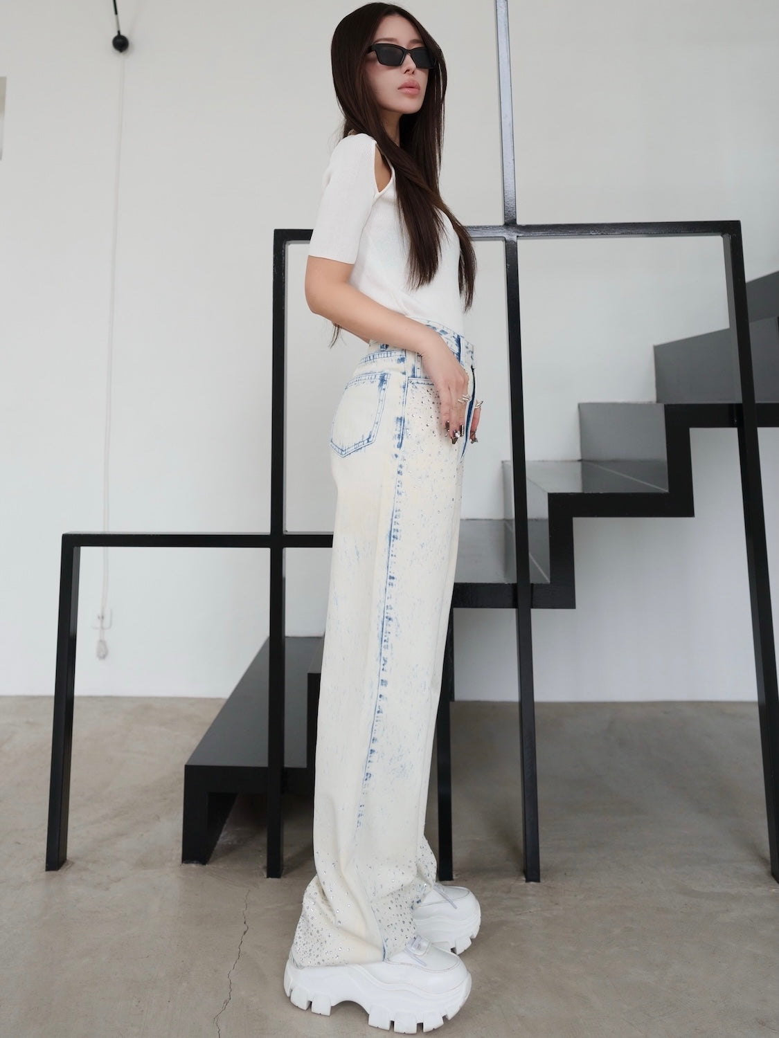 グラデストーン ストレート DENIM