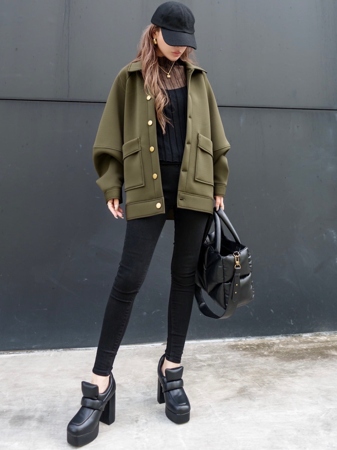 Padded High-heel Loafers