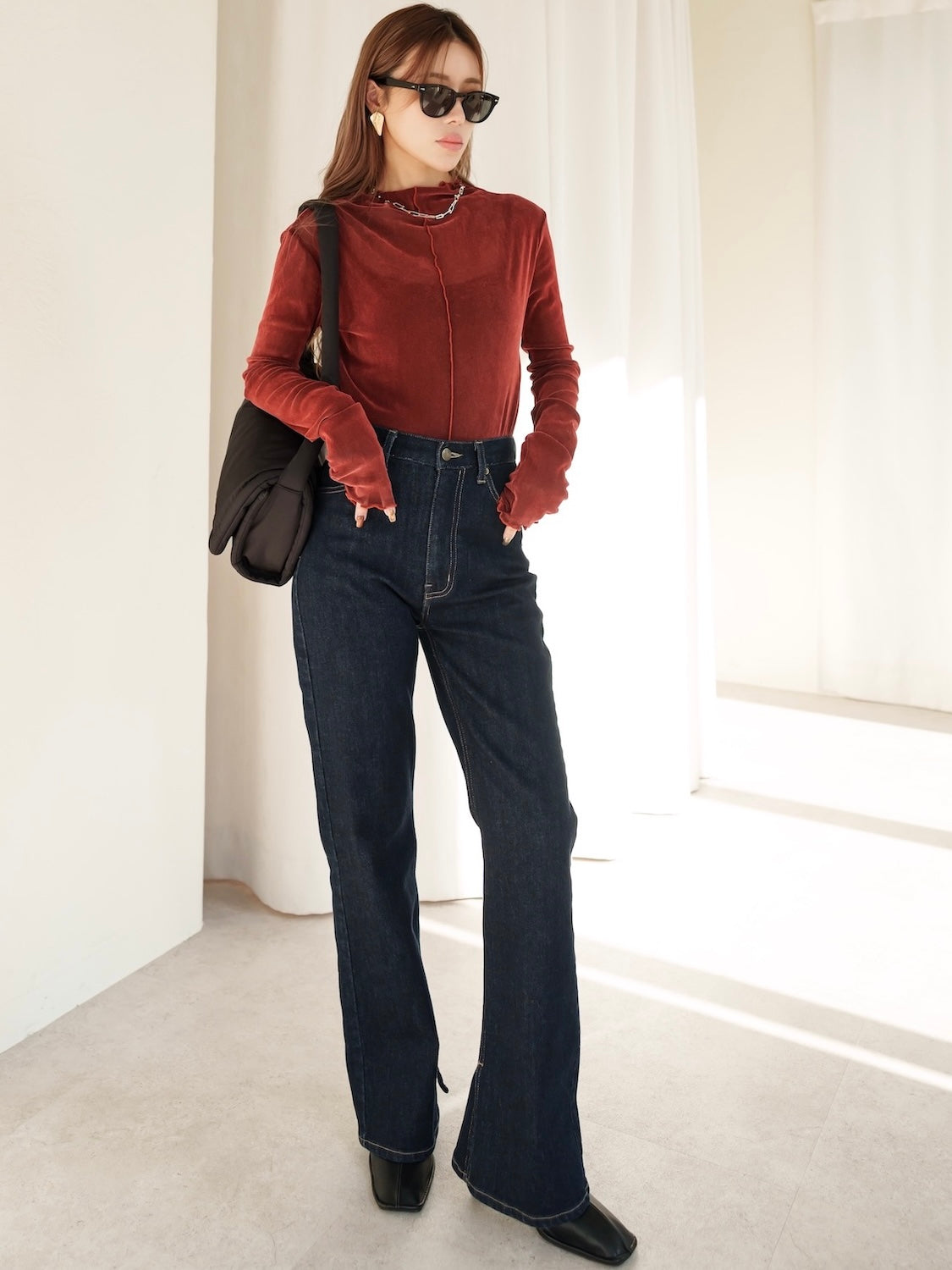 Wide Denim Pants