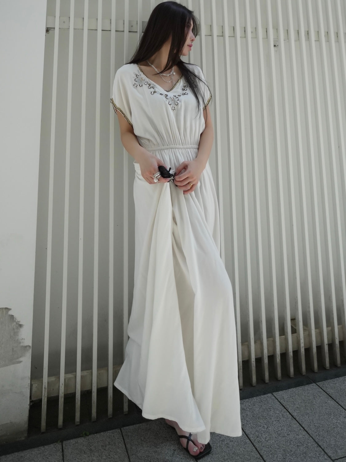 MODEL:159cm<br>COLOR:ホワイト