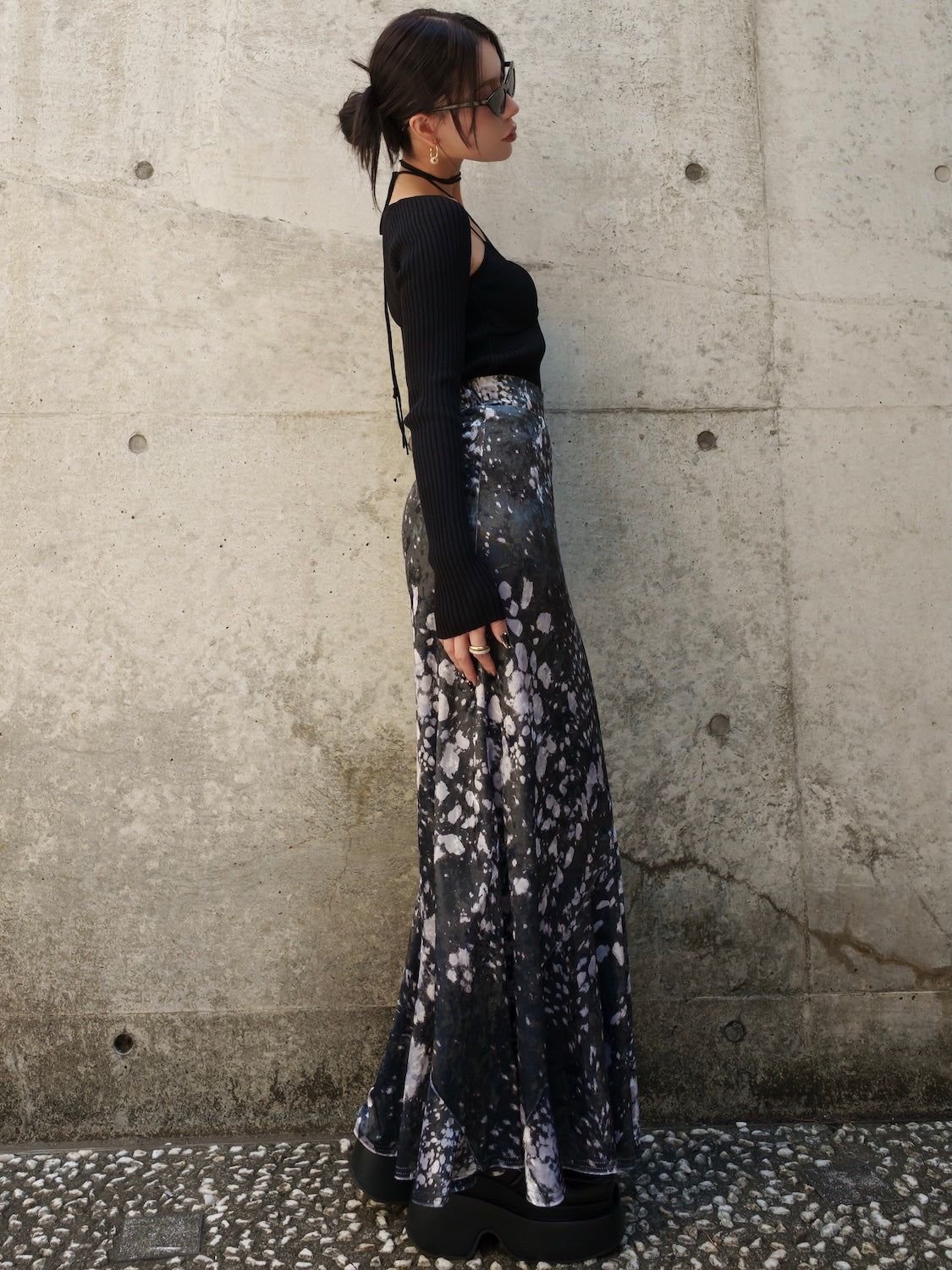 ストラップ ネック KNIT トップス