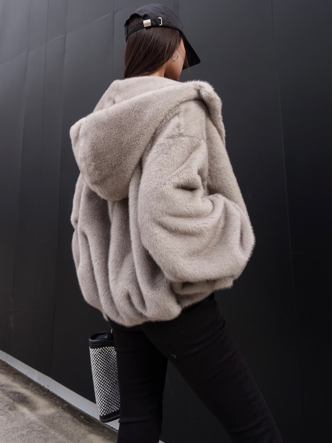 Fur フーディー ヘムタック ブルゾン