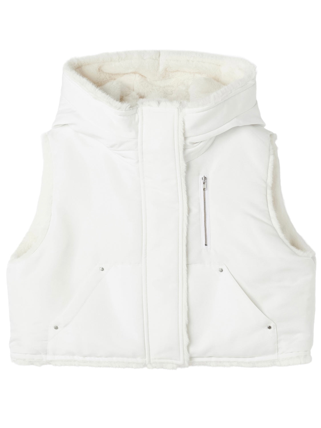 2Way リバーシブル ショート Fur ベスト