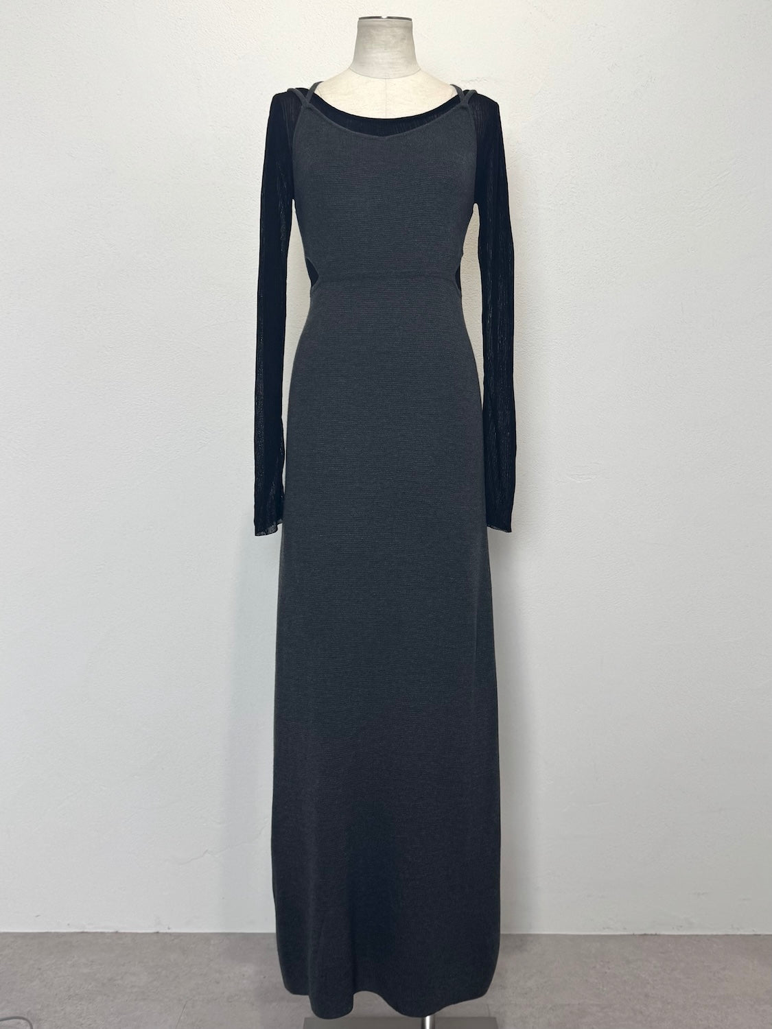 シアー ドッキング KNIT ワンピース