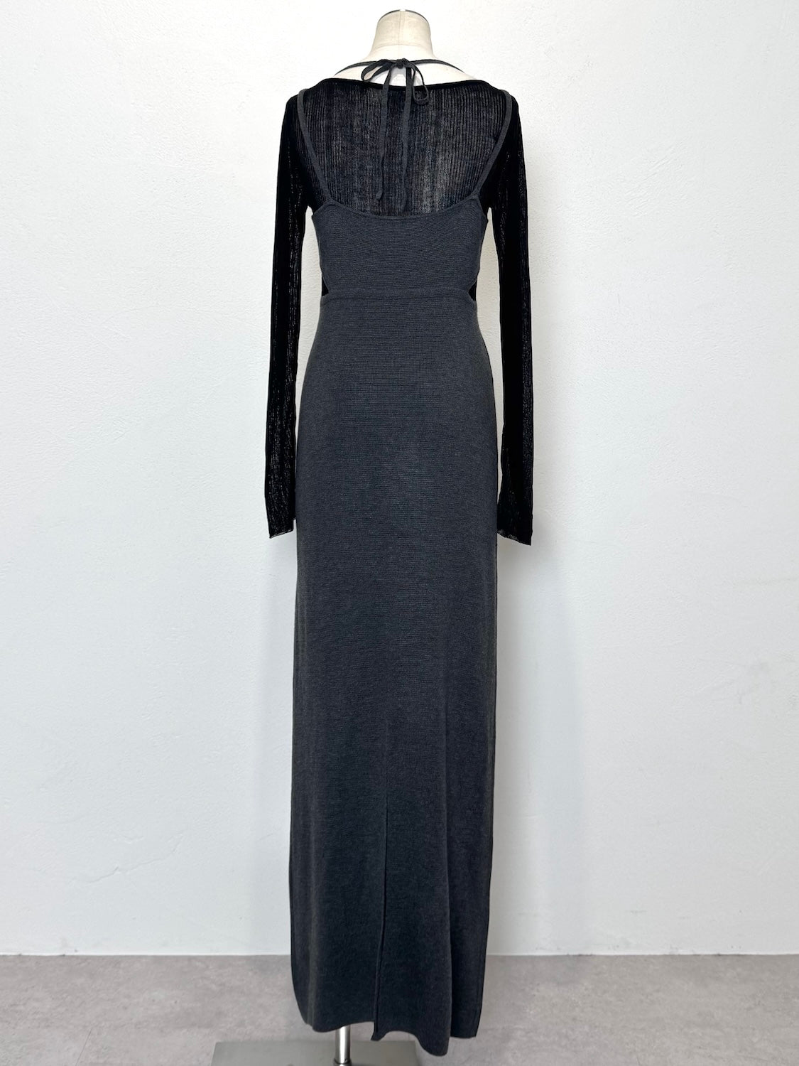 シアー ドッキング KNIT ワンピース