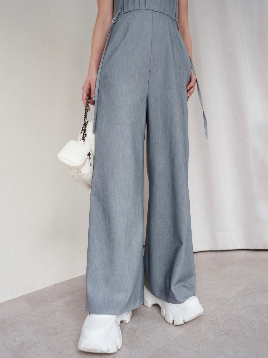 タックデザイン ツイル Jumpsuit