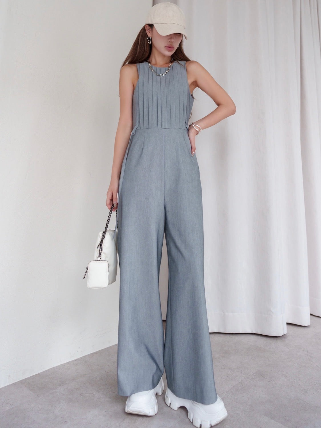 MODEL:159cm<br>着用サイズ:0<br>COLOR:ライトグレー