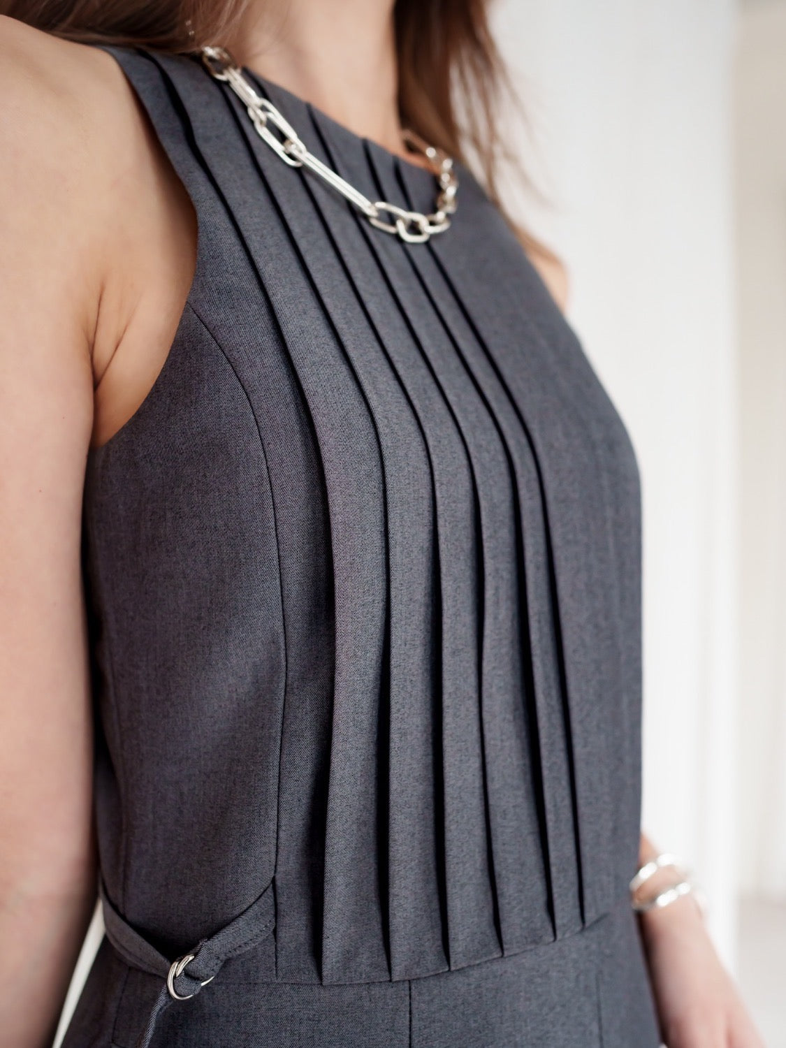 タックデザイン ツイル Jumpsuit