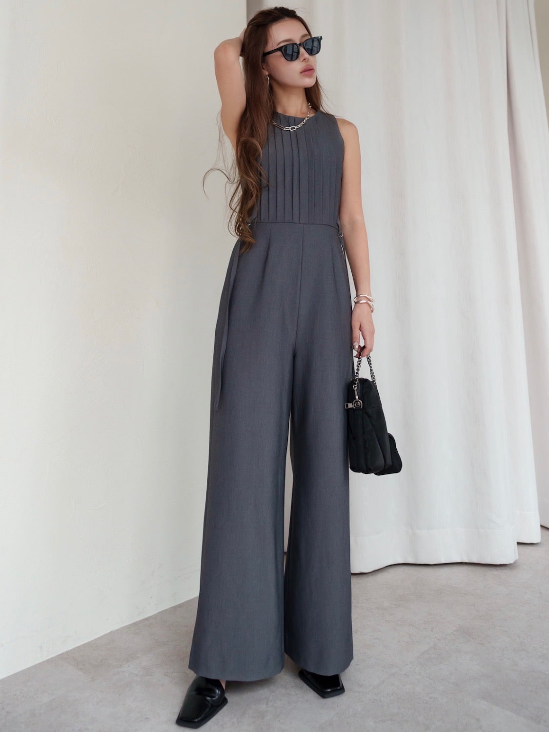 MODEL:159cm<br>着用サイズ:0<br>COLOR:チャコール