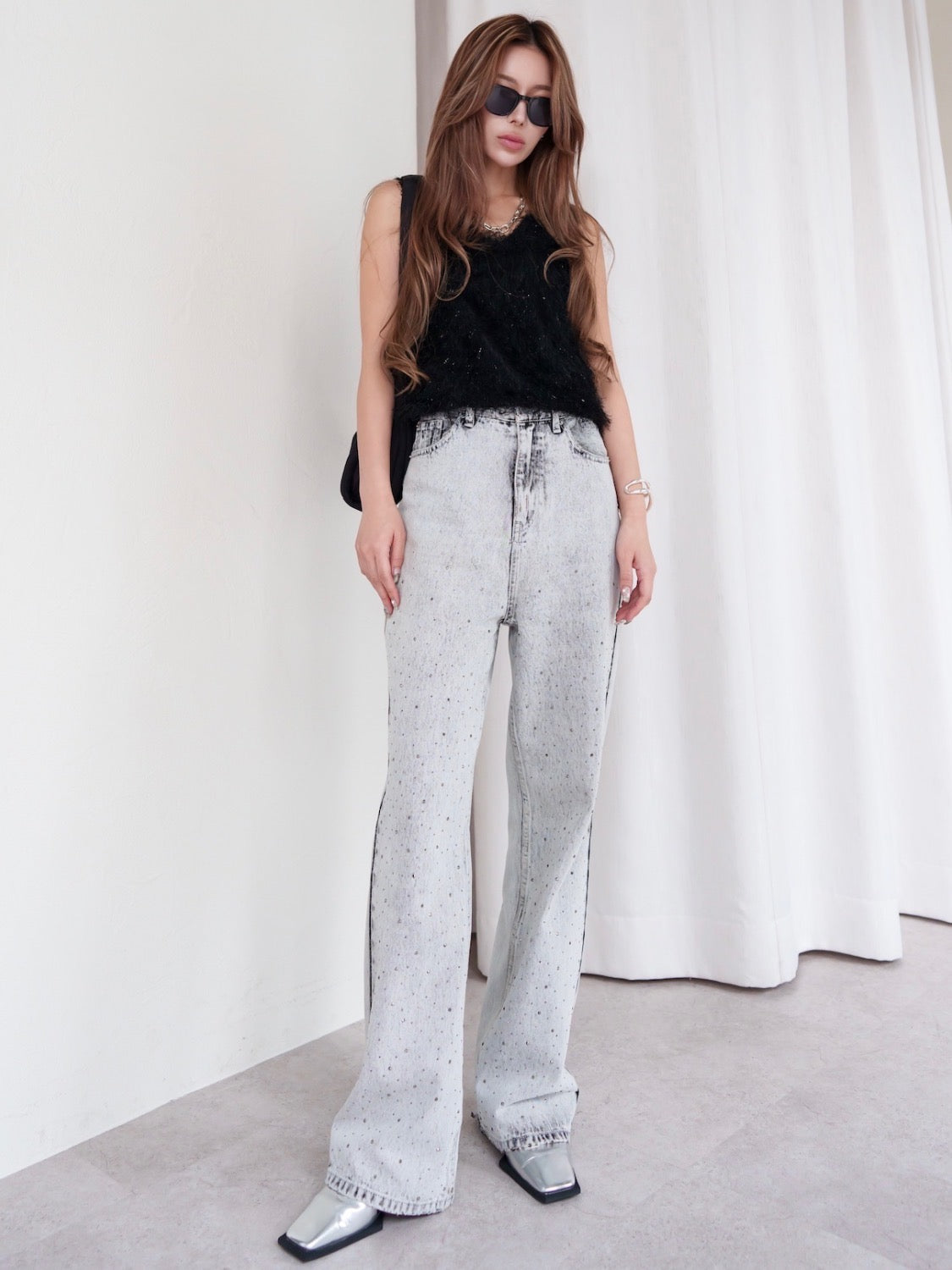 MODEL:159cm<br>着用サイズ:0<br>COLOR:ライトグレー