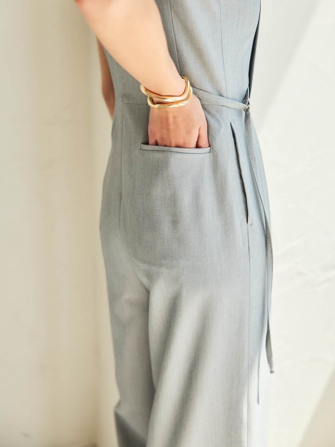 タックデザイン ツイル Jumpsuit