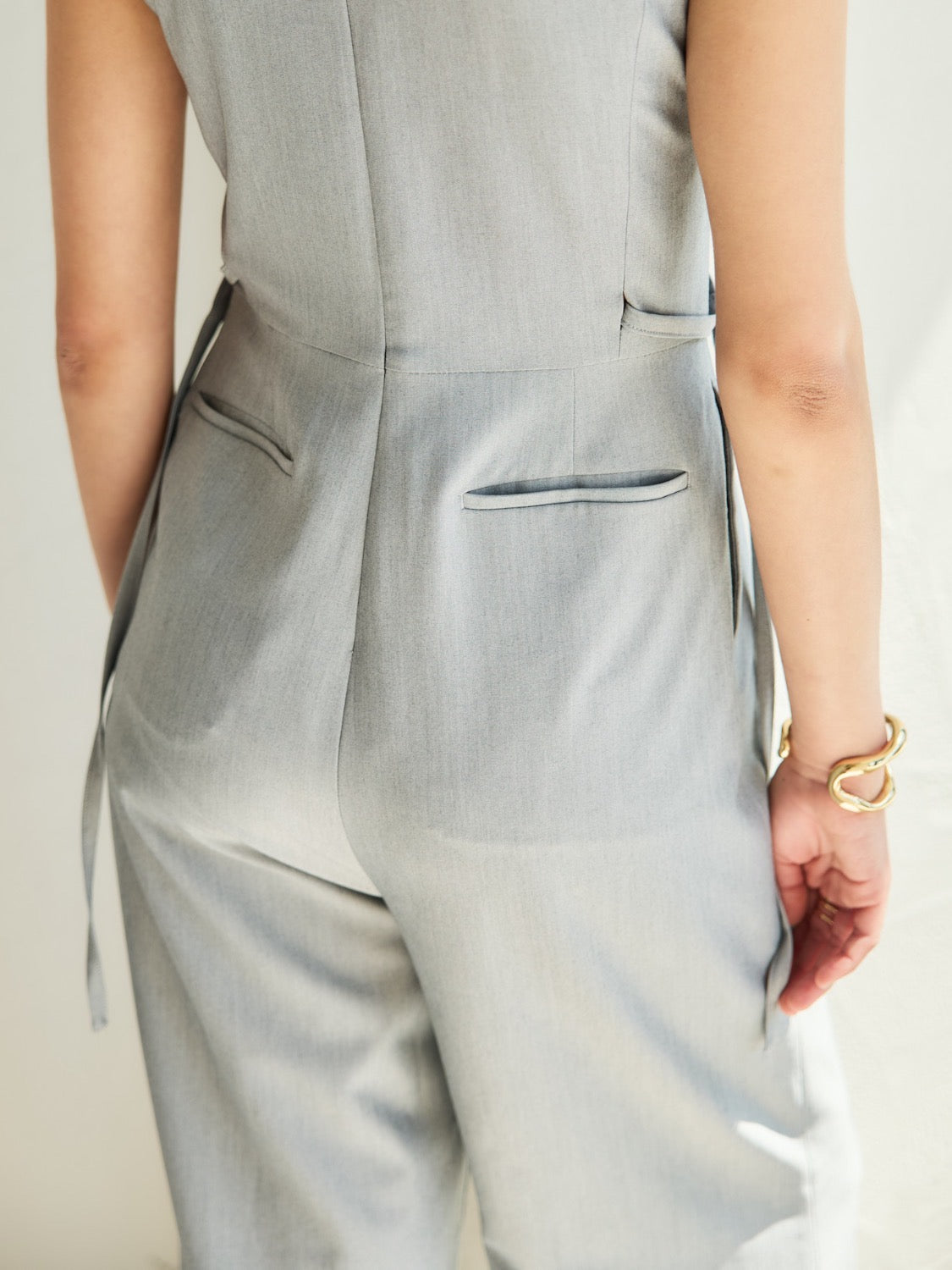 タックデザイン ツイル Jumpsuit