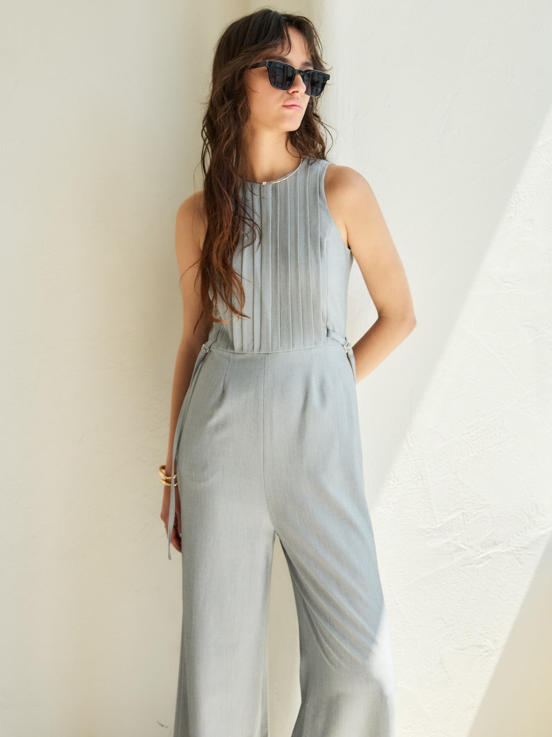 タックデザイン ツイル Jumpsuit